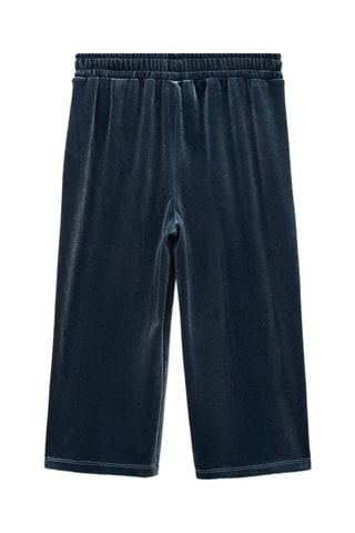 Jupe-culotte velours - Bleu