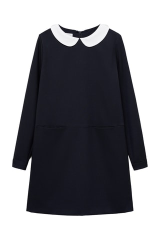 Robe col Claudine - Bleu marine