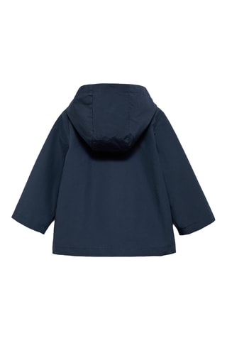 Veste imperméable à capuche - Bleu marine