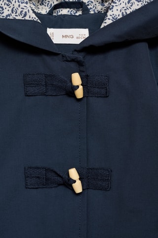 Veste imperméable à capuche - Bleu marine