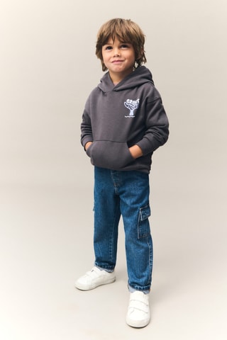 Jean cargo poches - Bleu