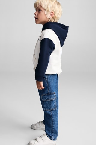 Jean cargo poches - Bleu