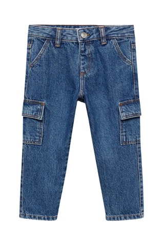Jean cargo poches - Bleu