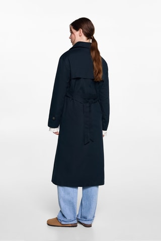 Trench classique ceinture - Bleu marine