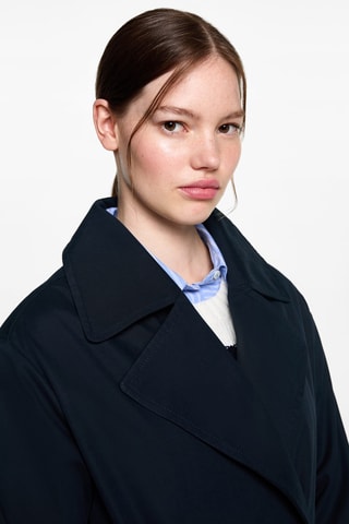 Trench classique ceinture - Bleu marine