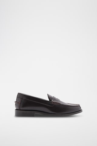 Mocassins cuir - Bordeaux