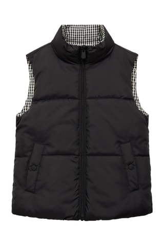 Gilet matelassé réversible - Noir