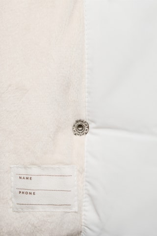 Anorak matelassé fourrure - Blanc