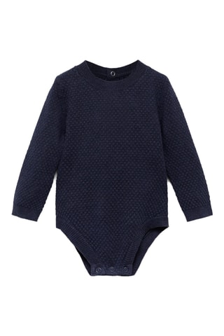 Barboteuse maille - Bleu marine