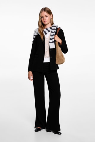 Pantalon costume ouvertures - Noir