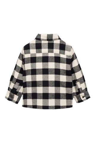 Chemise regular-fit carreaux - Noir
