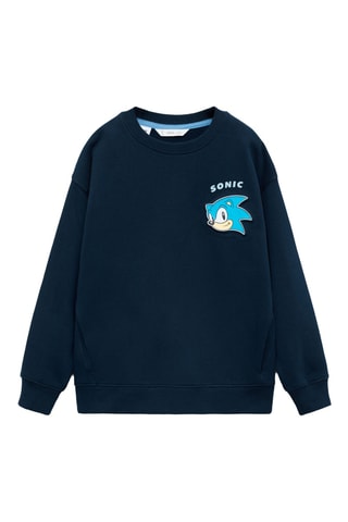 Sweat-shirt Sonic relief - Bleu marine