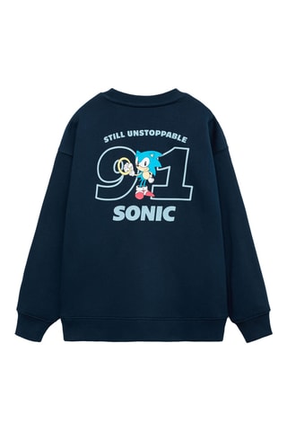 Sweat-shirt Sonic relief - Bleu marine