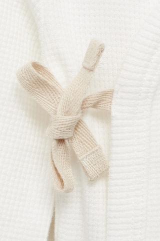 Body croisé coton - Blanc cassé