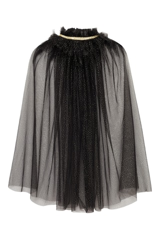 Cape déguisement tulle - Noir