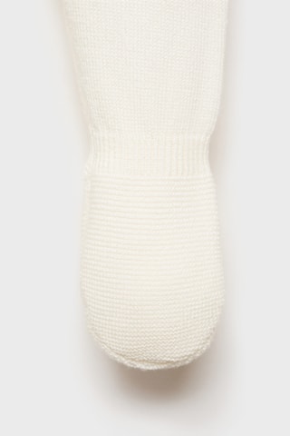 Pantalon à pieds coton - Blanc cassé