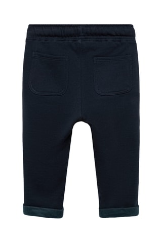 Pantalon jogger coton - Bleu marine