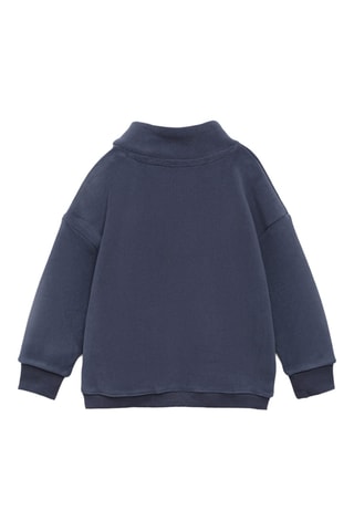 Sweat-shirt tissu polaire - Bleu marine