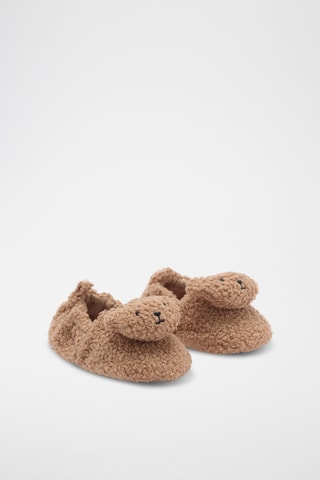 Chaussons ours - Beige
