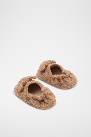 Chaussons ours - Beige