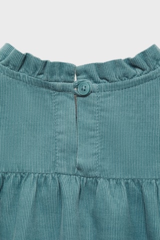 Robe velours milleraies volants - Vert pastel