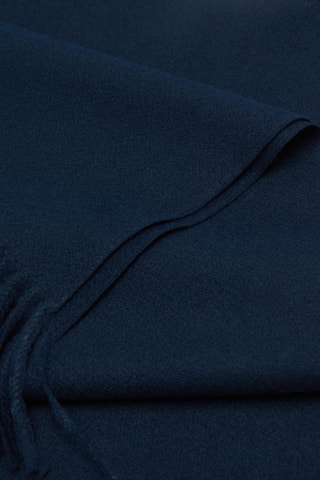 Écharpe en maille à franges - Bleu marine