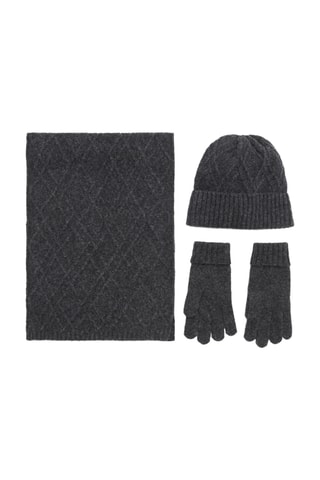 Bonnet en maille - Anthracite