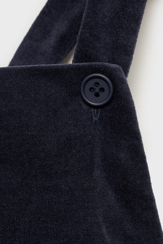 Barboteuse velours - Bleu marine
