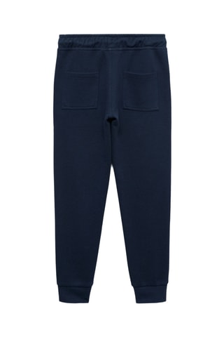 Pantalon jogger coton - Bleu marine