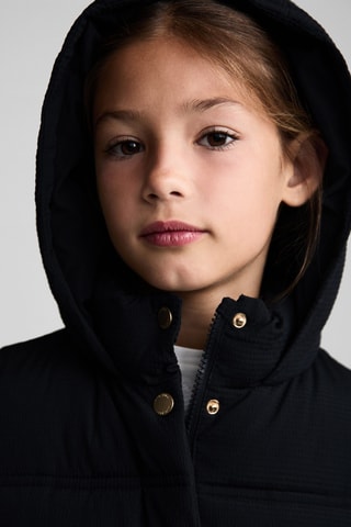 Gilet matelassé à capuche - Bleu marine