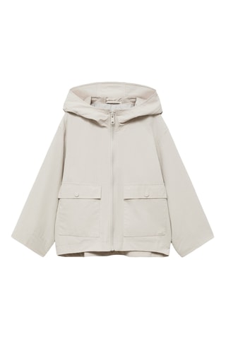 Veste imperméable à capuche - Gris