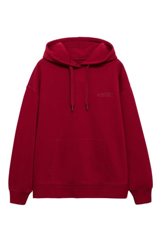 Sweat-shirt coton détails brodés - Vert