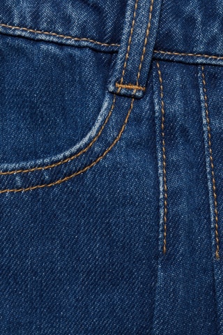 Jupe plissée denim - Bleu marine