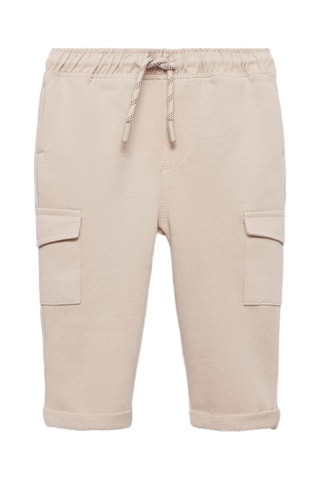 Jogging cargo coton - Sable
