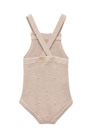 Barboteuse maille - Beige