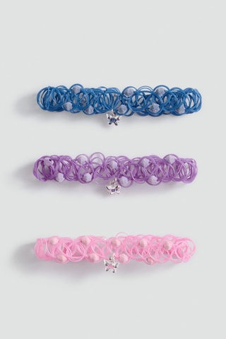 Lot 3 bracelets best friends - Rose pâle