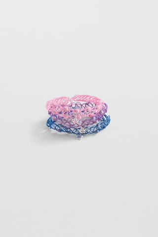 Lot 3 bracelets best friends - Rose pâle