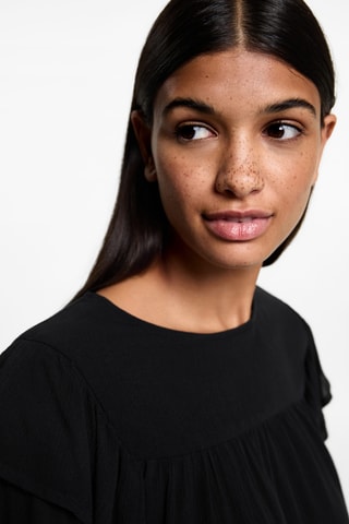 Blouse volants - Noir