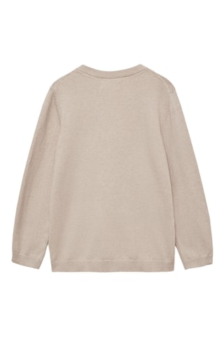 Pull-over jaspé coton - Sable