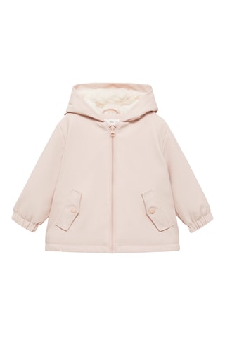 Manteau imperméable à capuche - Rose