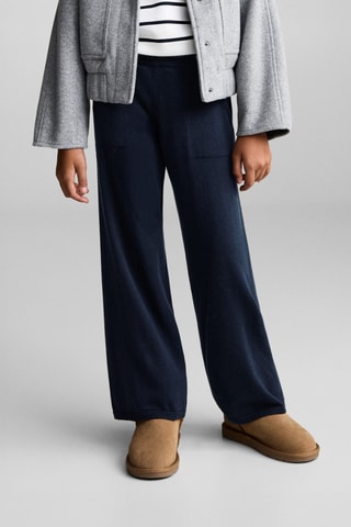 Jupe-culotte maille - Bleu marine
