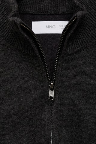 Cardigan maille fermeture Éclair - Anthracite