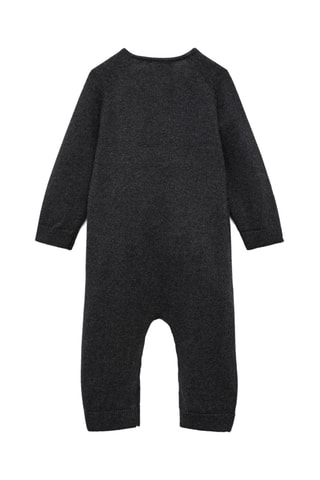 Combinaison maille coton - Gris foncé chiné