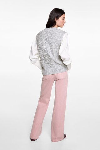 Pull sans manches - Gris chiné