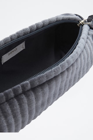 Trousse velours - Bleu marine