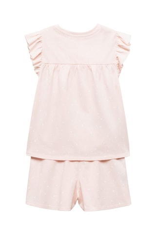 Pyjama court pois - Rose clair