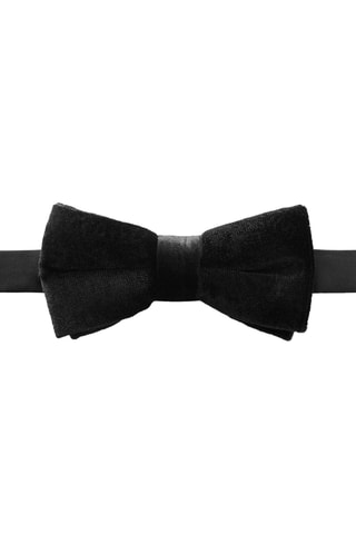 Noeud papillon velours - Noir