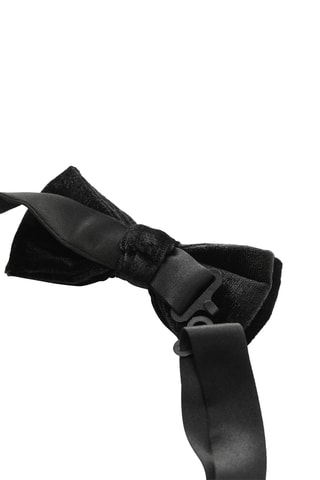 Noeud papillon velours - Noir