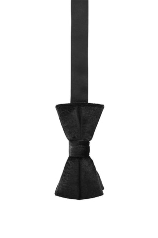 Noeud papillon velours - Noir