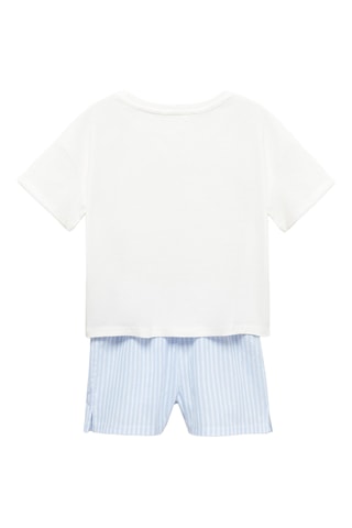 Pyjama court Snoopy - Ciel